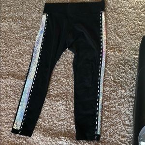 Pink reversible sequin leggings XL